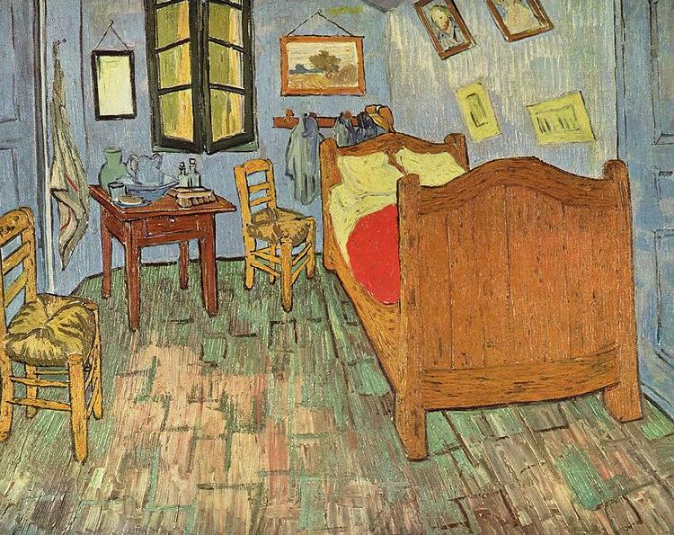 Vincent Van Gogh Vincents Schlafzimmer in Arles Spain oil painting art